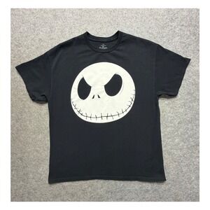 Disney Nightmare Before Christmas Jack Skellington Graphic T-Shirt Black XL